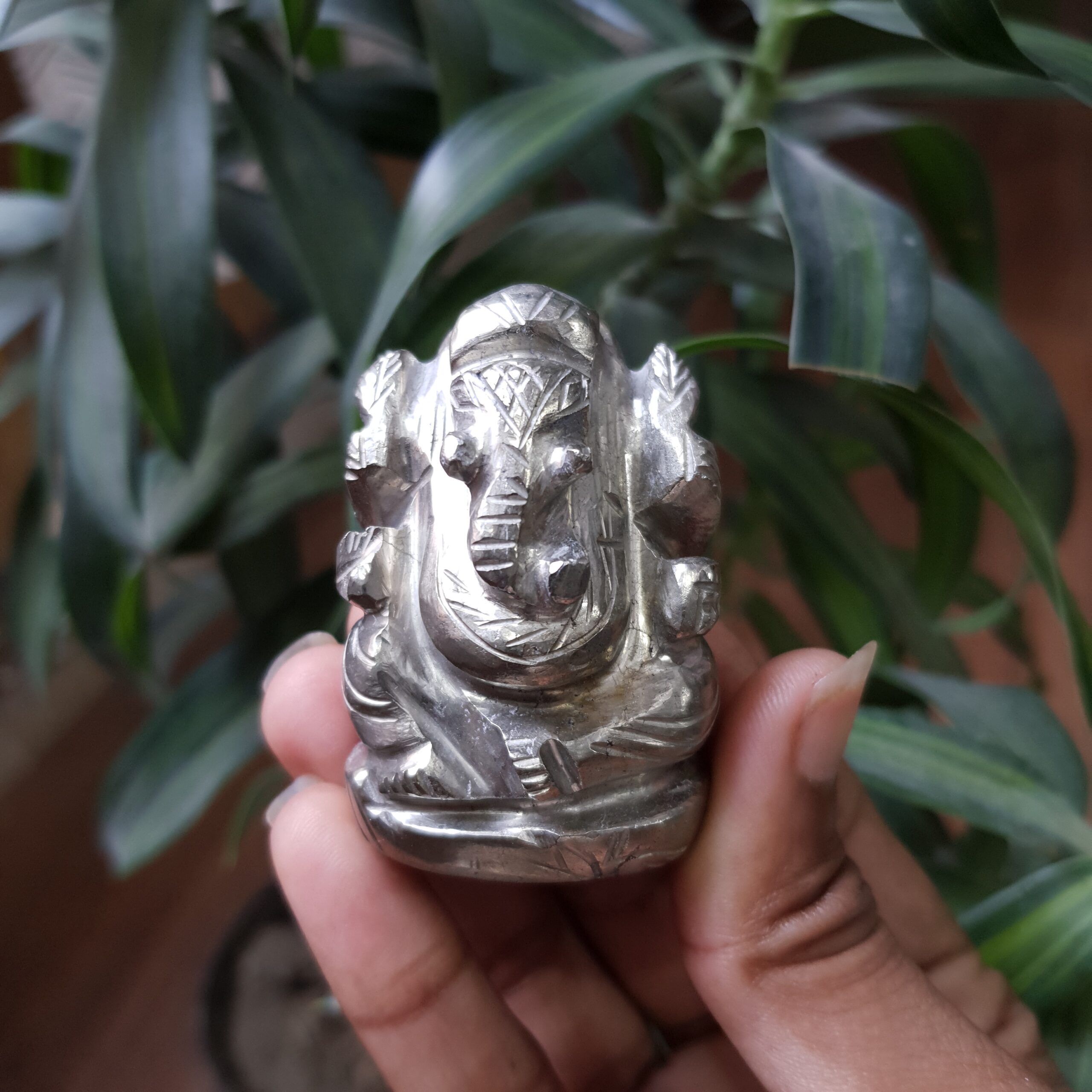 Pyrite Ganesha Statue - Image 5