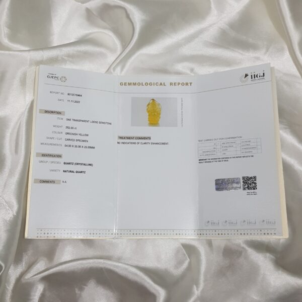 Carved Yellow Quartz Ganesha Statue - Natural Crystal Sculpture - Image 5