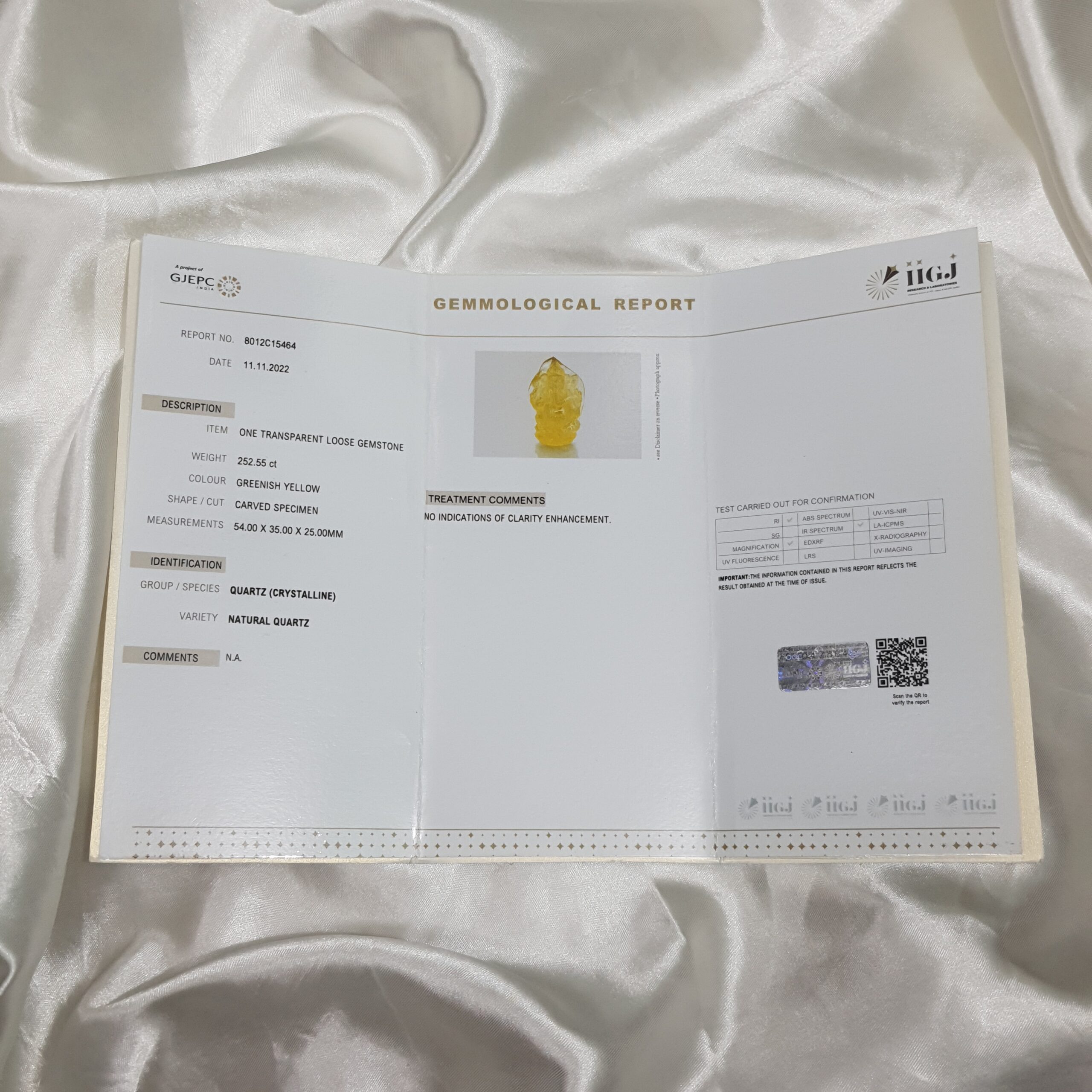 Carved Yellow Quartz Ganesha Statue - Natural Crystal Sculpture - Image 5
