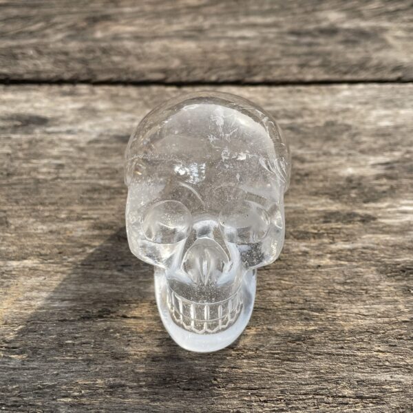 Hand Carved Crystal Skull: 2" Sphatik Rock Crystal