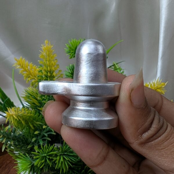 Mercury Shivling: 1.5" Parad Spiritual Idol for Meditation