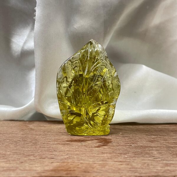 Carved Yellow Quartz Ganesha Statue - Natural Crystal Sculpture - Image 4