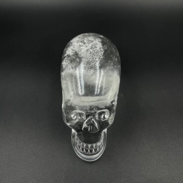 Natural Sphatik Crystal Skull: Hand Carved Reiki Stone - Image 3