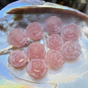 Pink Rose quartz Flowers