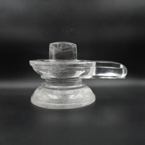 4.80" Crystal Sphatik Shivling, Original Sphatik Shivling Idol