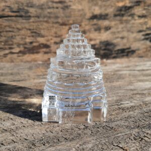 2.85" Sphatik Shree Yantra, original Crystal Shree yantra, certified Crystal stone, white pure clean Crystal Shree yantra