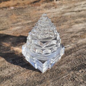 2.85" Sphatik Shree Yantra, original Crystal Shree yantra, certified Crystal stone, white pure clean Crystal Shree yantra - Image 4