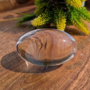 Original Crystal Sphatik Lingam, 2.95" White Crystal Lingam with Lab Certificate - Image 3