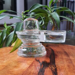 Crystal Sphetic Shivling, white Himalayan Crystal Shivling, Sphetic Shivling with Certificate