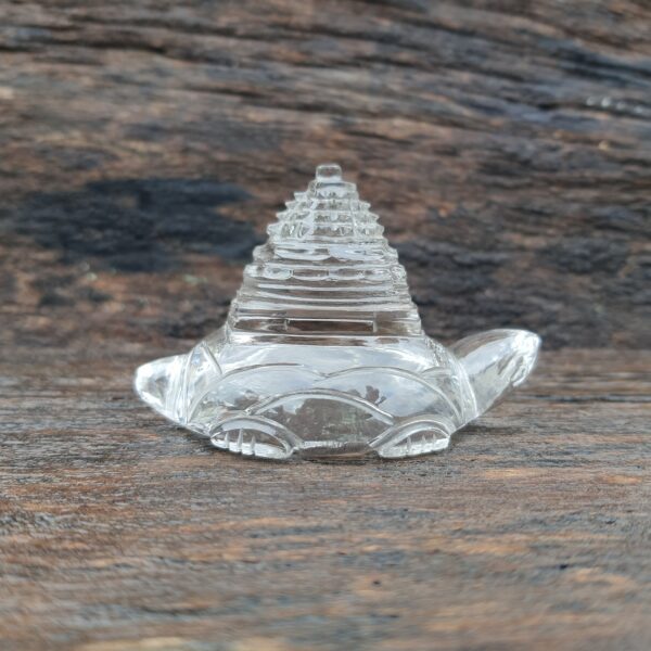 Original Crystal Sphatik Shree Yantra on Turtle - Image 2