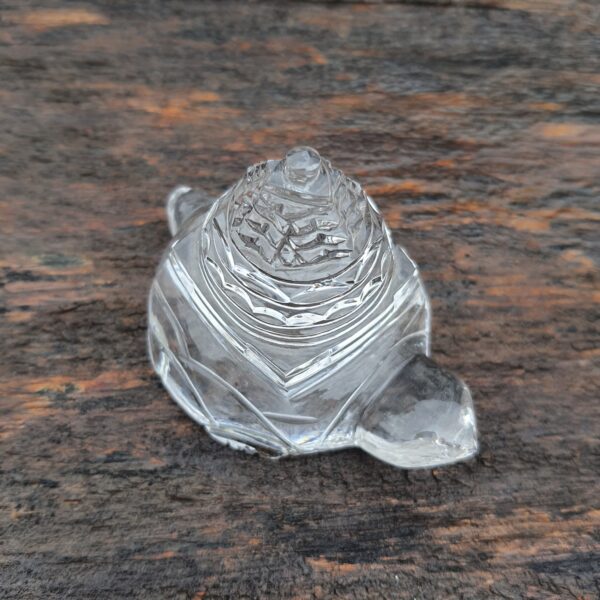 Original Crystal Sphatik Shree Yantra on Turtle - Image 4