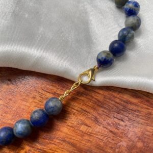Blue Lapis lazuli mala with Angel pendant for women n girls necklace - Image 6
