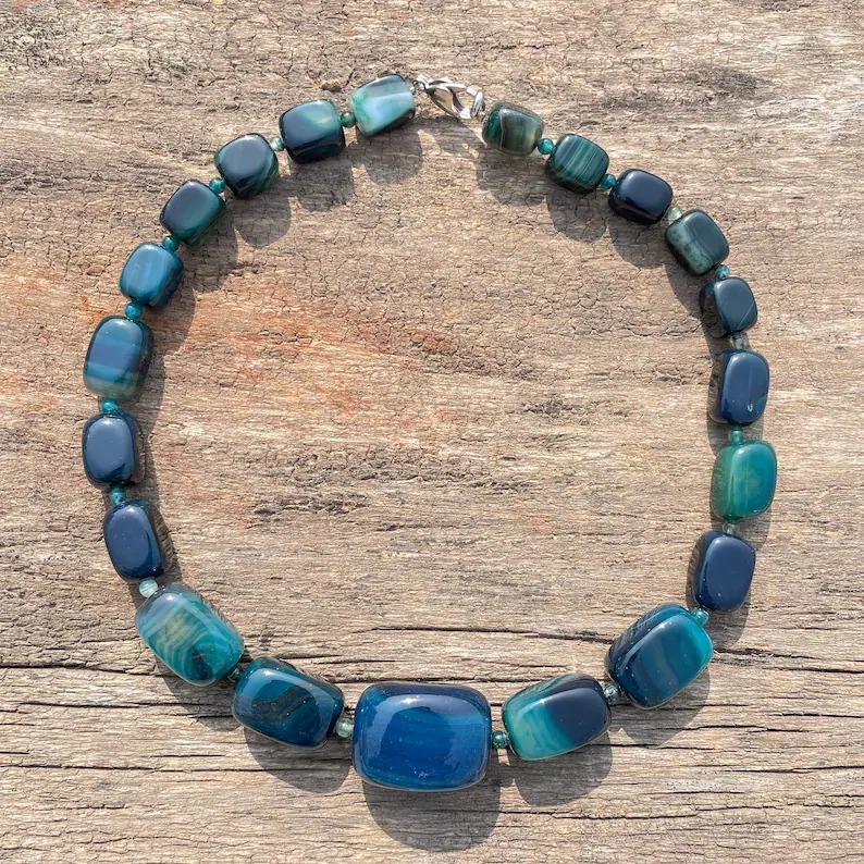 Natural Onyx Stone Necklace Big Onyx Stone Necklace for Party & Gifts - Image 3