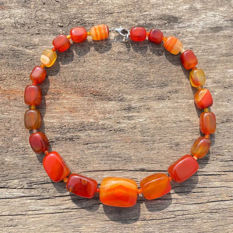 Natural Onyx Stone Necklace Big Onyx Stone Necklace for Party & Gifts - Image 4