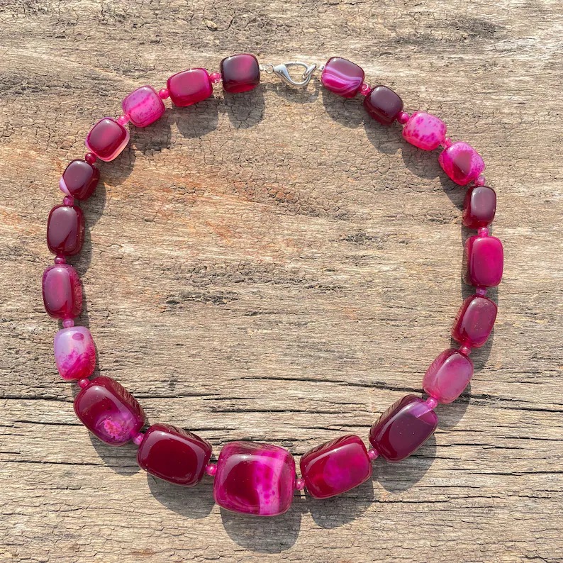 Natural Onyx Stone Necklace Big Onyx Stone Necklace for Party & Gifts - Image 5