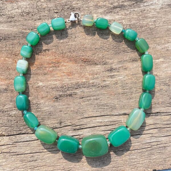 Natural Onyx Stone Necklace Big Onyx Stone Necklace for Party & Gifts - Image 2