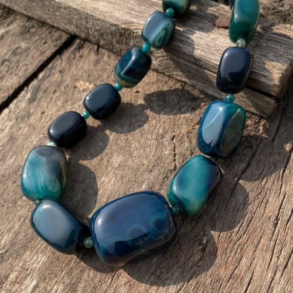 Natural Onyx Stone Necklace Big Onyx Stone Necklace for Party & Gifts - Image 7