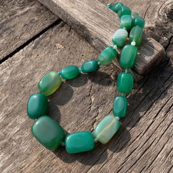 Natural Onyx Stone Necklace Big Onyx Stone Necklace for Party & Gifts