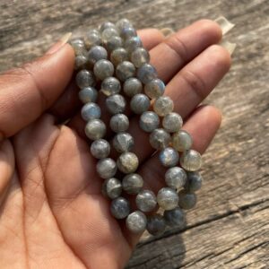 Natural Labradorite Stone Beads Mala for Spiritual Meditation & Gifts - Image 5
