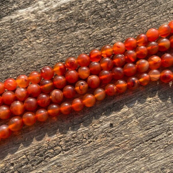 Orange Carnelian stone Beads Mala for Prayer, Meditation & Jaap Mala - Image 4
