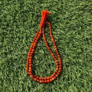 Orange Carnelian stone Beads Mala for Prayer, Meditation & Jaap Mala - Image 7