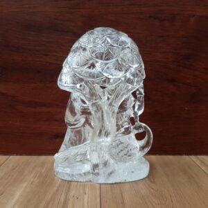 Crystal Sphatik Radha-Krishna Statue Idol, 5.25" White Lab Certified, Meditation & Puja Room Décor - Image 4