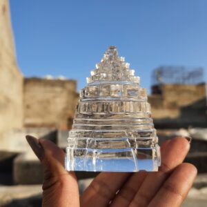2.85" Sphatik Shree Yantra, original Crystal Shree yantra, certified Crystal stone, white pure clean Crystal Shree yantra - Image 7