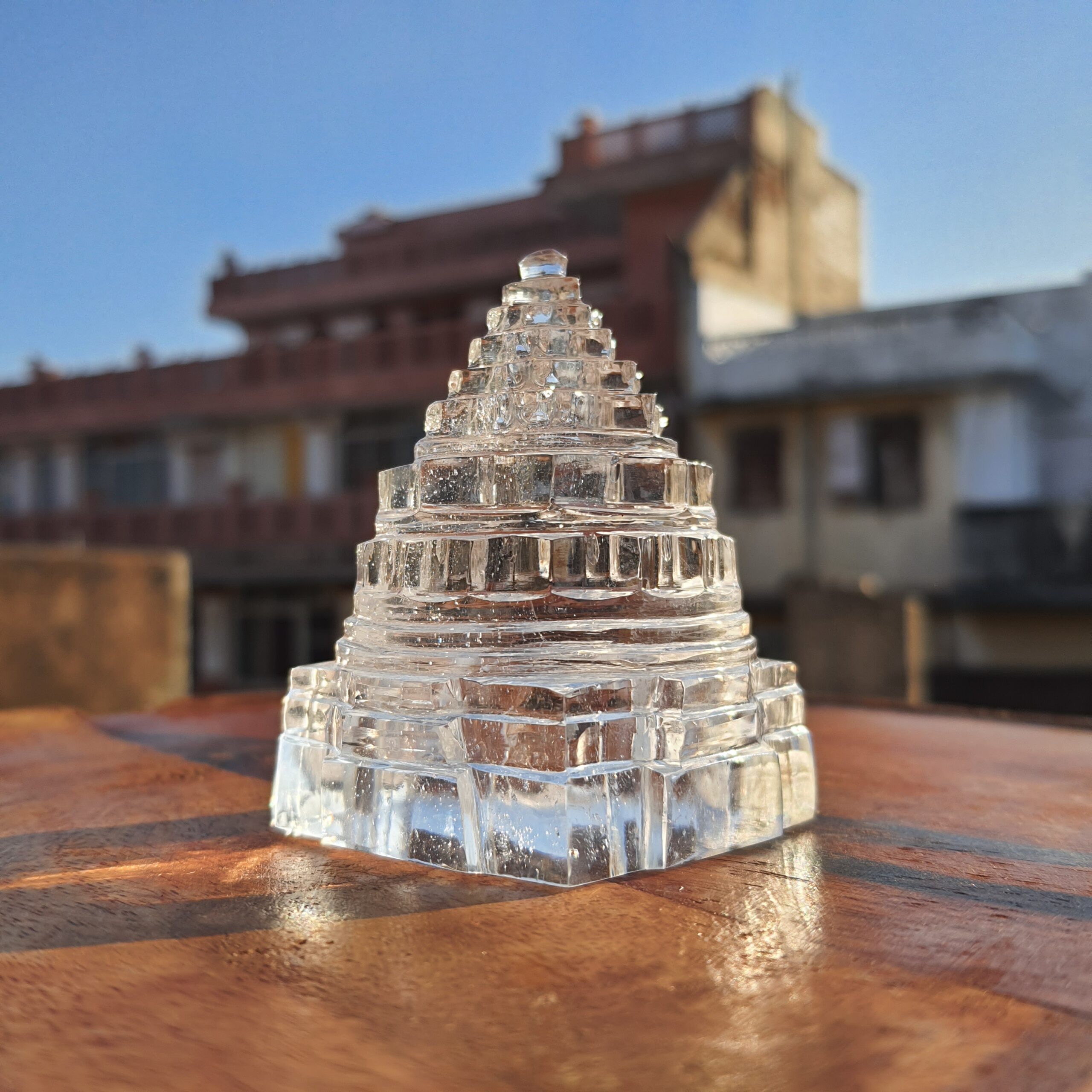 2.85" Sphatik Shree Yantra, original Crystal Shree yantra, certified Crystal stone, white pure clean Crystal Shree yantra - Image 9