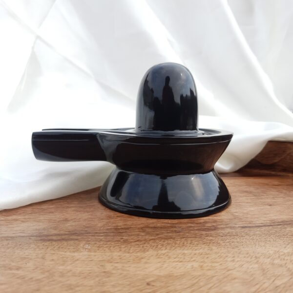 Black Jade Shivling: 4" Temple Meditation Idol - Image 6