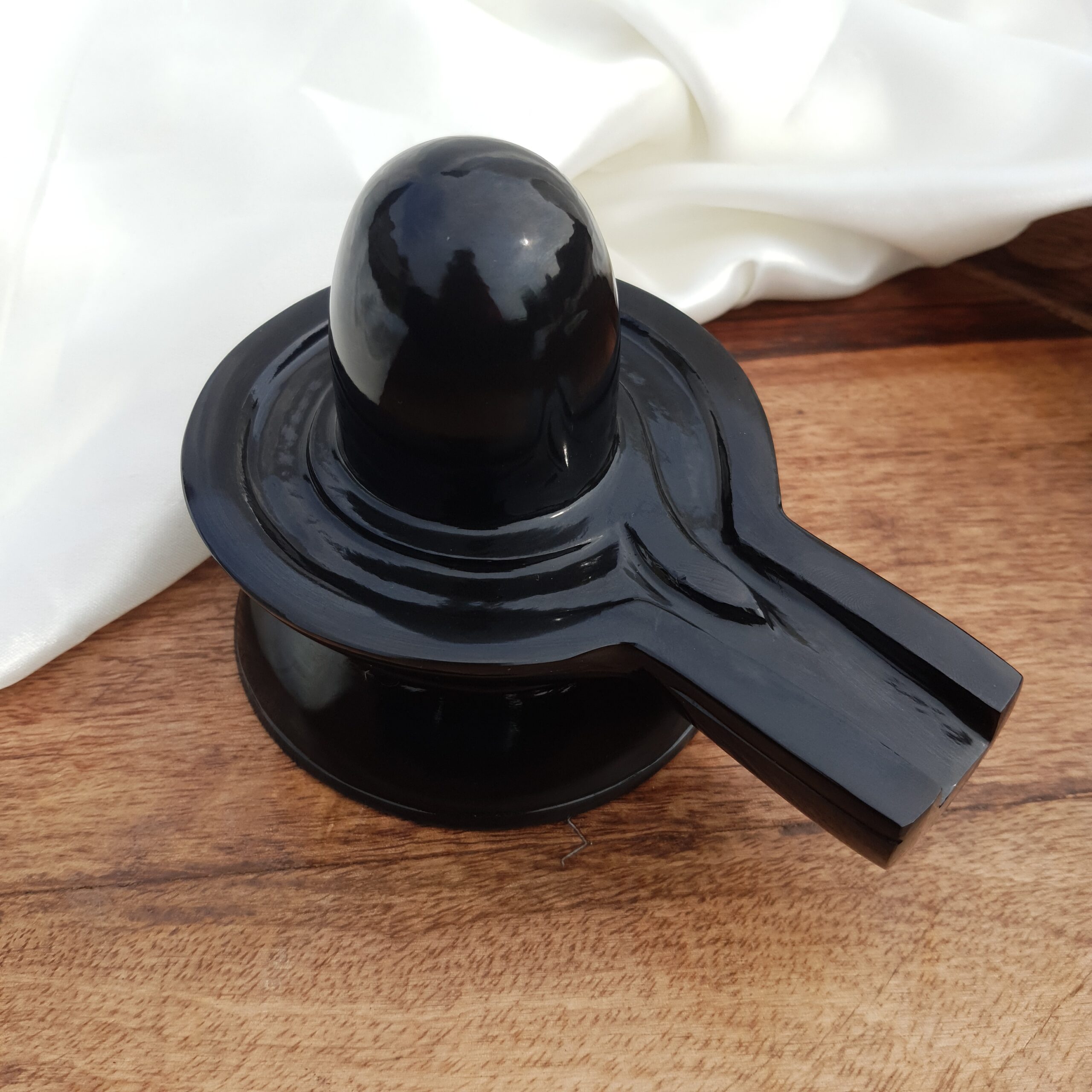 Black Jade Shivling: 4" Temple Meditation Idol - Image 7