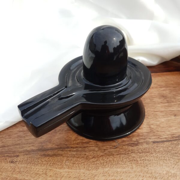 Black Jade Shivling: 4" Temple Meditation Idol - Image 8