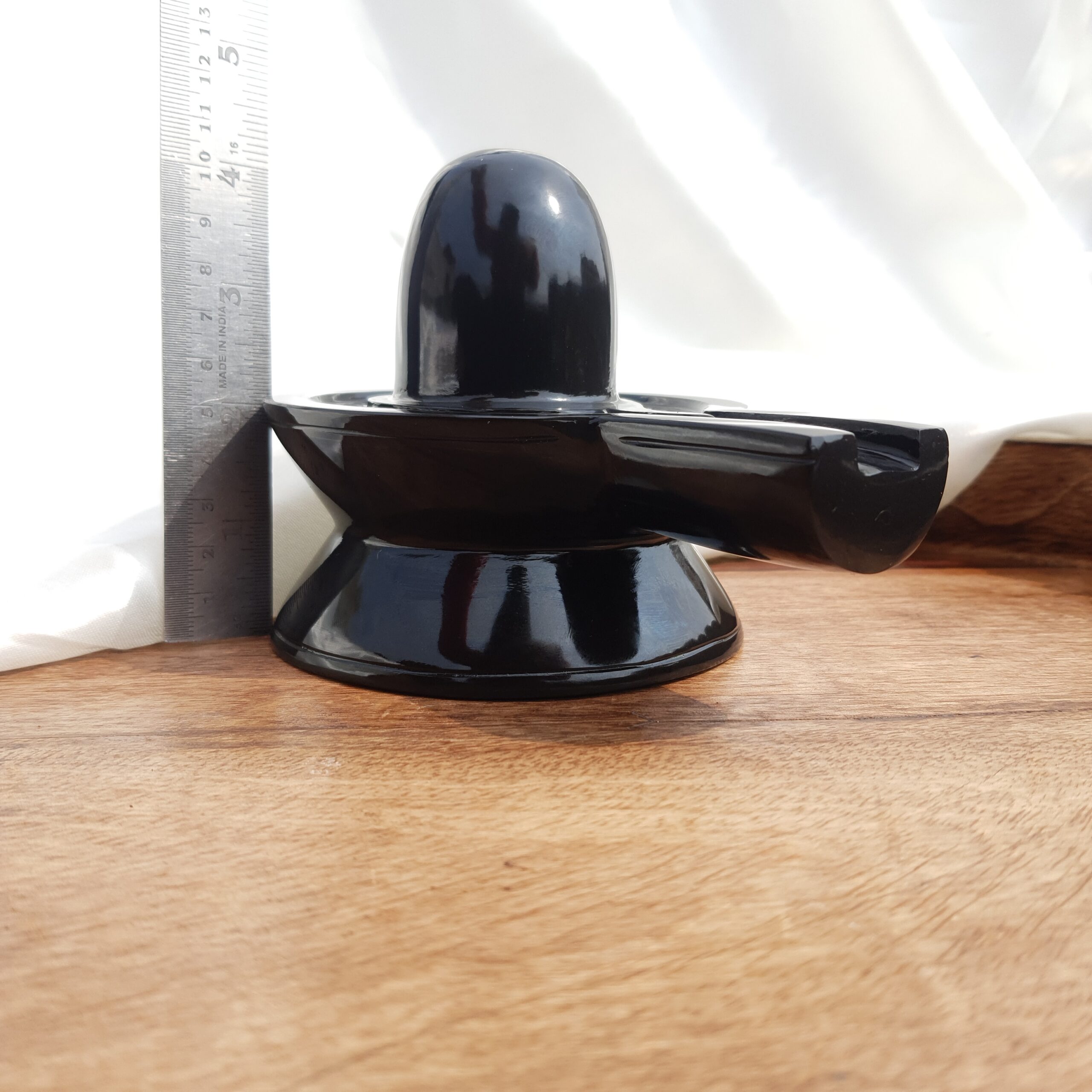 Black Jade Shivling: 4" Temple Meditation Idol - Image 9