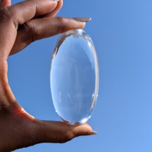 Top quality Crystal Lingam, 3.15" white Himalayan Crystal Lingam with lab Certificate - Image 6