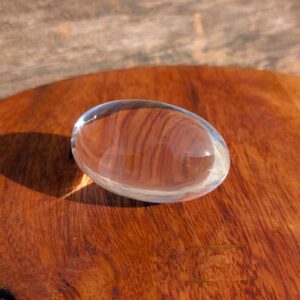 Clean Crystal Lingam, 2.35" Crystal Clear Shiva lingam with lab certificate