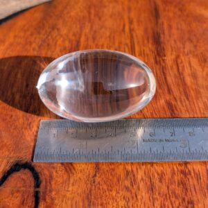 Clean Crystal Lingam, 2.35" Crystal Clear Shiva lingam with lab certificate - Image 6
