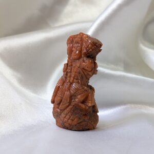 Original Red Coral Hanuman Idol with Lab Certified, 2.15" Lord Hanuman Ji Idol - Image 2