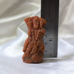 Original Red Coral Hanuman Idol with Lab Certified, 2.15" Lord Hanuman Ji Idol - Image 7