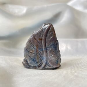 Blue Sapphire Ganesha Idol, 1.65" Natural Blue Sapphire Carved Ganesha Idol - Image 4