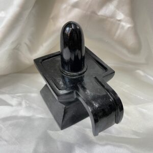 Black Jade Shivling: 5" Stone Lingam for Temple Pooja & Meditation - Image 8