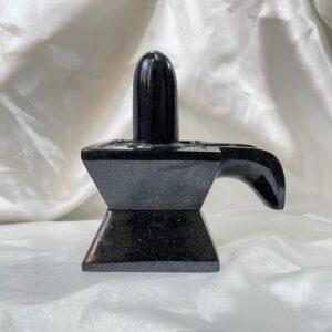 Black Jade Shivling: 5" Stone Lingam for Temple Pooja & Meditation - Image 9