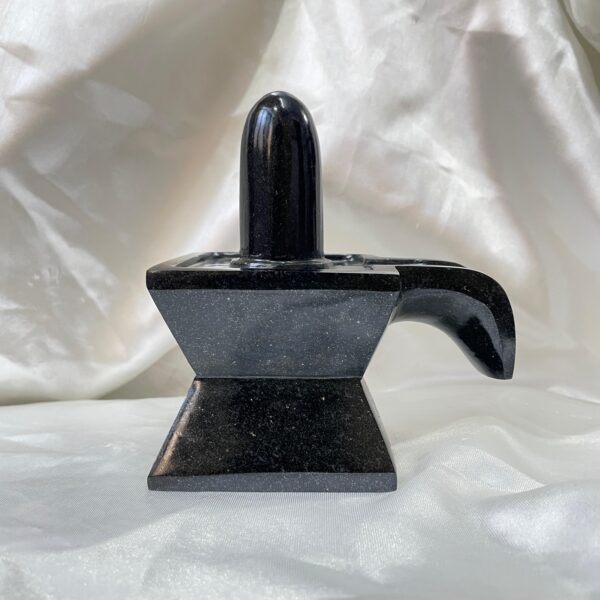 Black Jade Shivling: 5" Stone Lingam for Temple Pooja & Meditation - Image 9