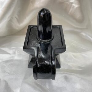 Black Jade Shivling: 5" Stone Lingam for Temple Pooja & Meditation - Image 10