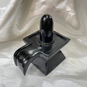 Black Jade Shivling: 5" Stone Lingam for Temple Pooja & Meditation - Image 11