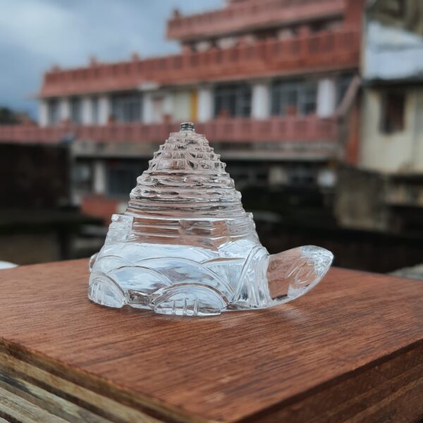 Original Crystal Sphatik Shree Yantra on Turtle, White Sphatik Turtle Shri Yantra - Image 7