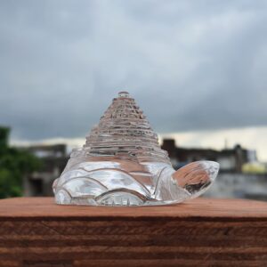 Original Crystal Sphatik Shree Yantra on Turtle - Image 6