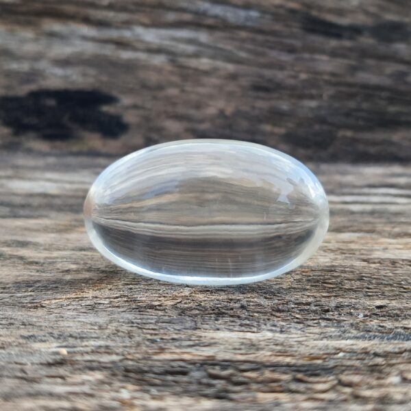 Original White Sphatik Lingam with Lab Certificate, 2.30" Clean Crystal Lingam - Image 9