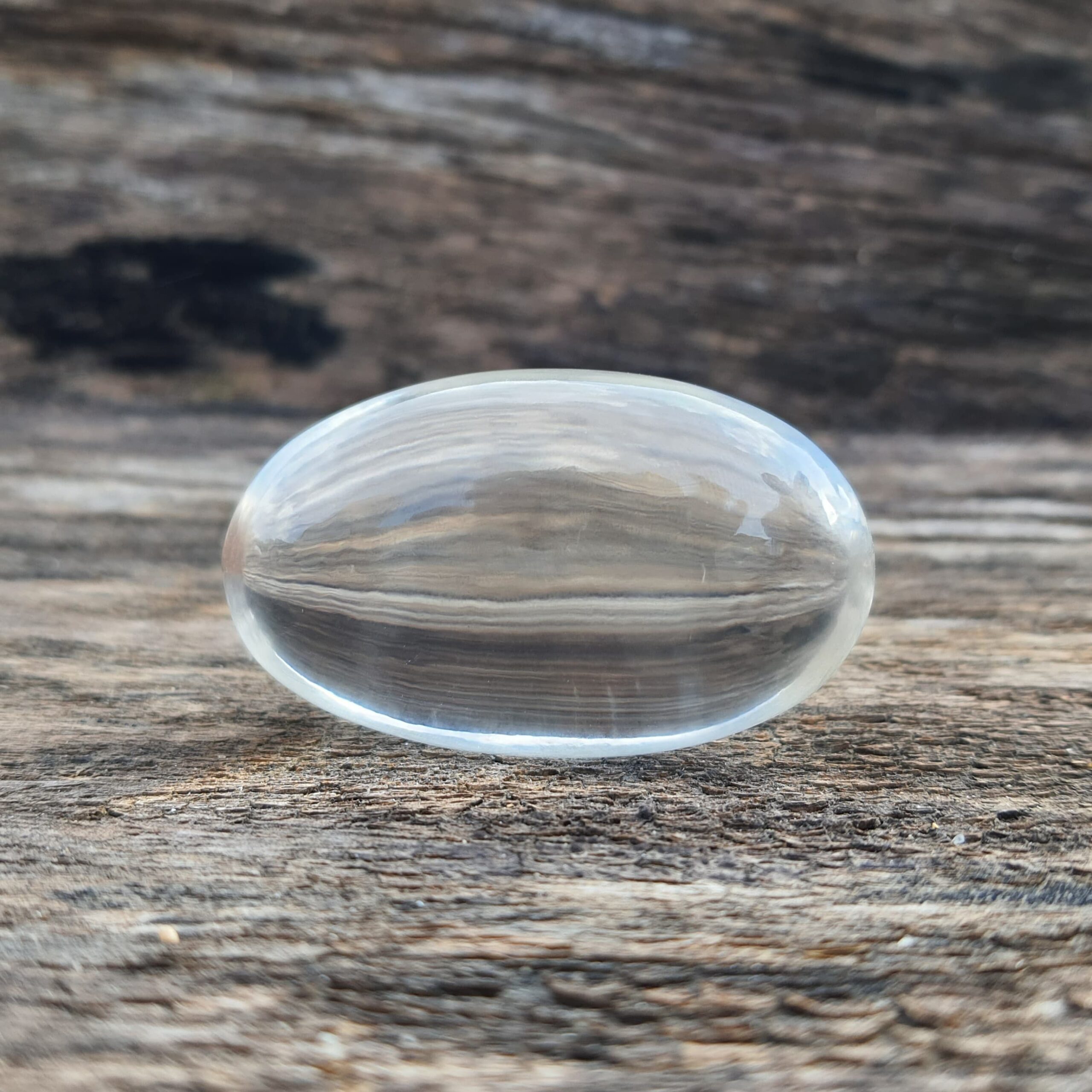 Original White Sphatik Lingam with Lab Certificate, 2.30" Clean Crystal Lingam - Image 9