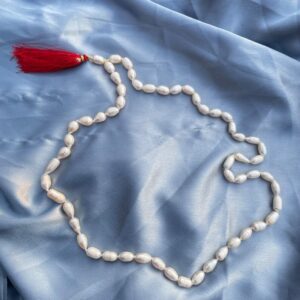 6mm Pearl beads mala, white oval shape Pearl mala for meditation, necklace & jap mala - Image 4