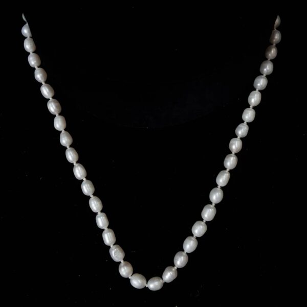 7mm Pearl Moti Mala, Round White Pearl Beads Mala for Meditation & Chanting - Image 7