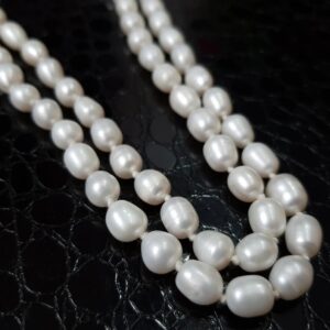 7mm Pearl Moti Mala, Round White Pearl Beads Mala for Meditation & Chanting - Image 4